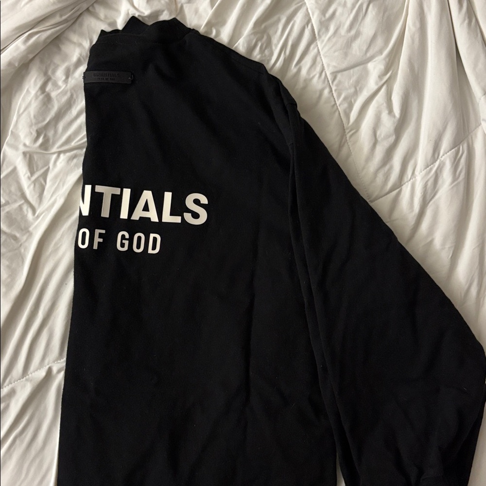 Fear of God Essentials Black Long Sleeve - Picture 2 of 5